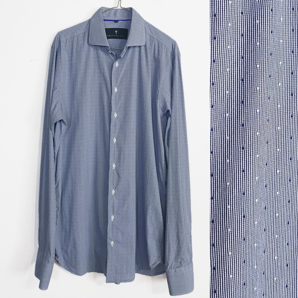 AMERICAN TALL Men’s Dress Shirt for Tall Men Size L / XT